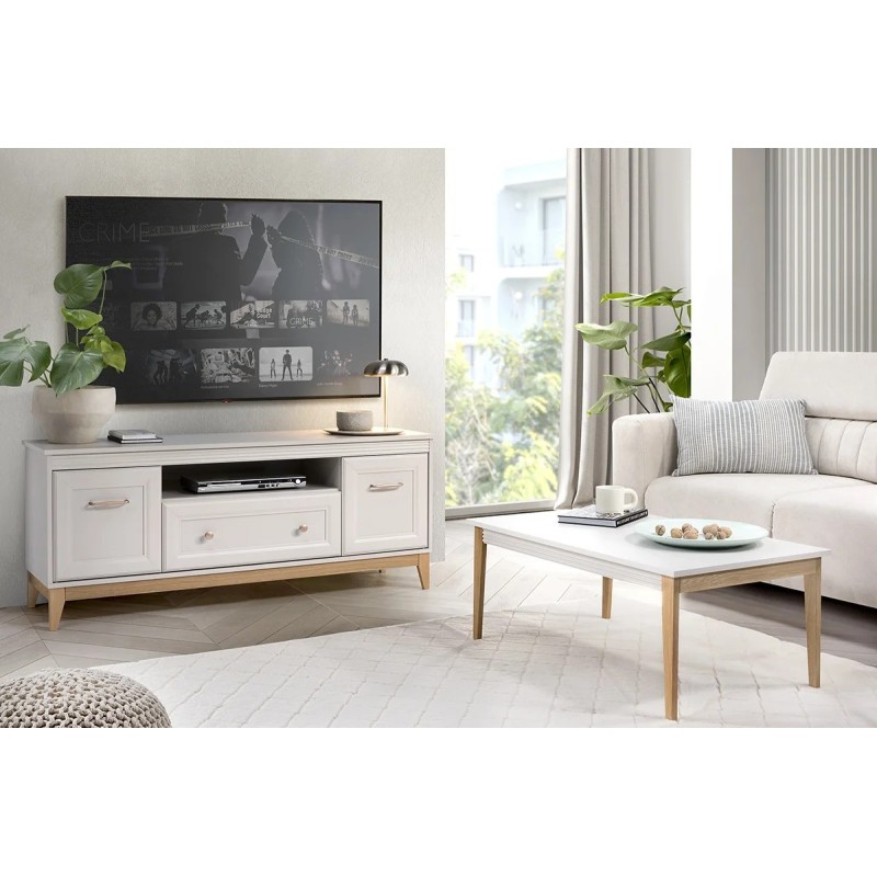 Lavice Charlott - elegantní konferenční lavice v kašmírové barvě