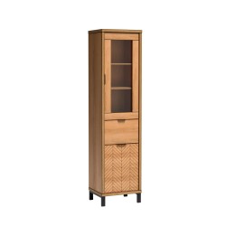 Skříňka FUN - moderní, prosklená se zásuvkami