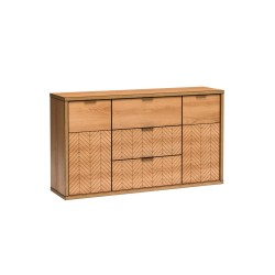 Velká komoda a skříně FUN - karamelový dub