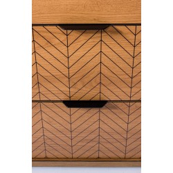 Velká komoda a skříně FUN - karamelový dub