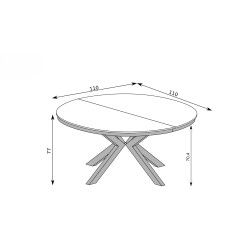 Moderní skládací stůl FUN | Styl a funkčnost