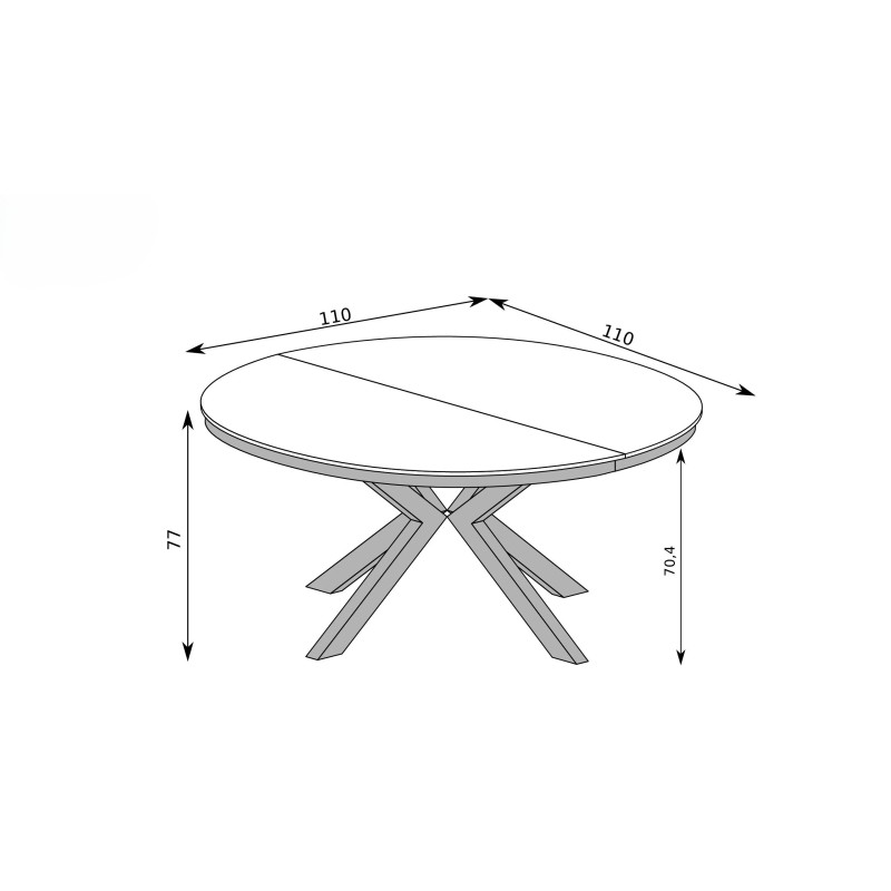Moderní skládací stůl FUN | Styl a funkčnost