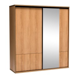 Moderní posuvná skříň se zrcadlem| Velká a funkční