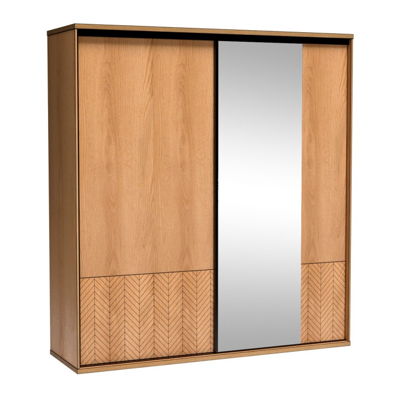 Moderní posuvná skříň se zrcadlem| Velká a funkční