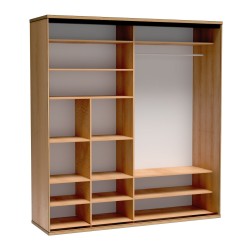 Moderní posuvná skříň se zrcadlem| Velká a funkční