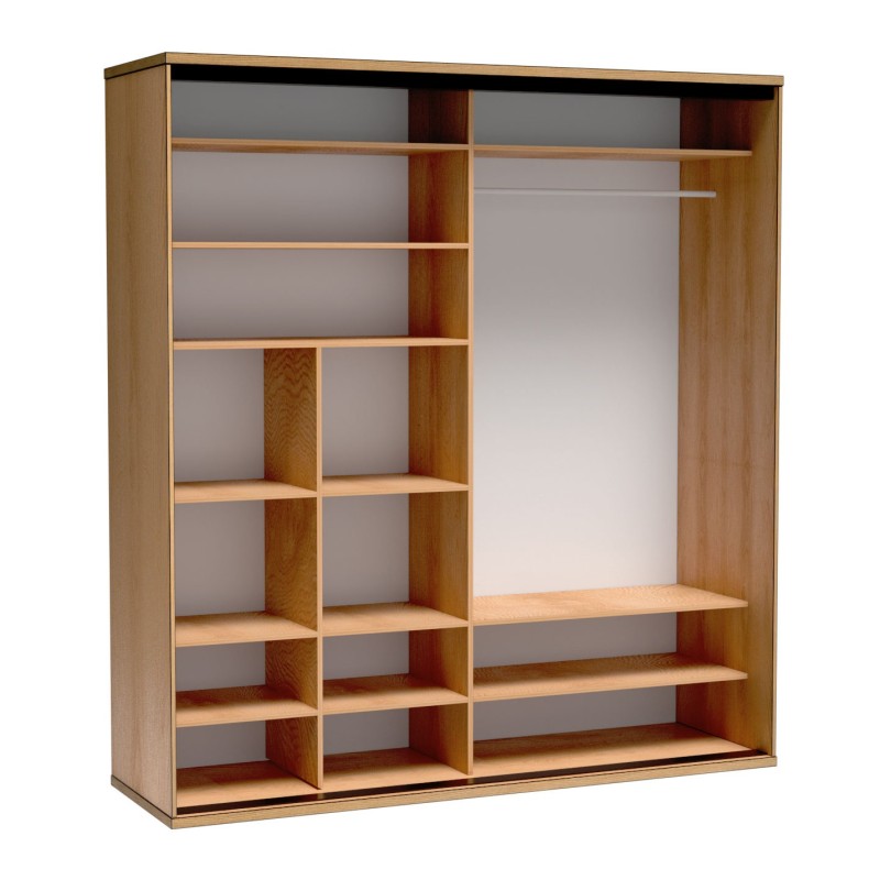 Moderní posuvná skříň se zrcadlem| Velká a funkční