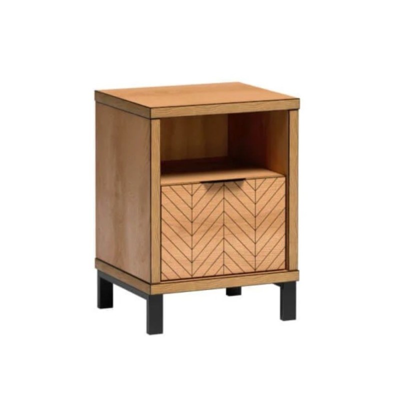 Noční stolek FUN dub karamel - styl a pohodlí | FUN collection