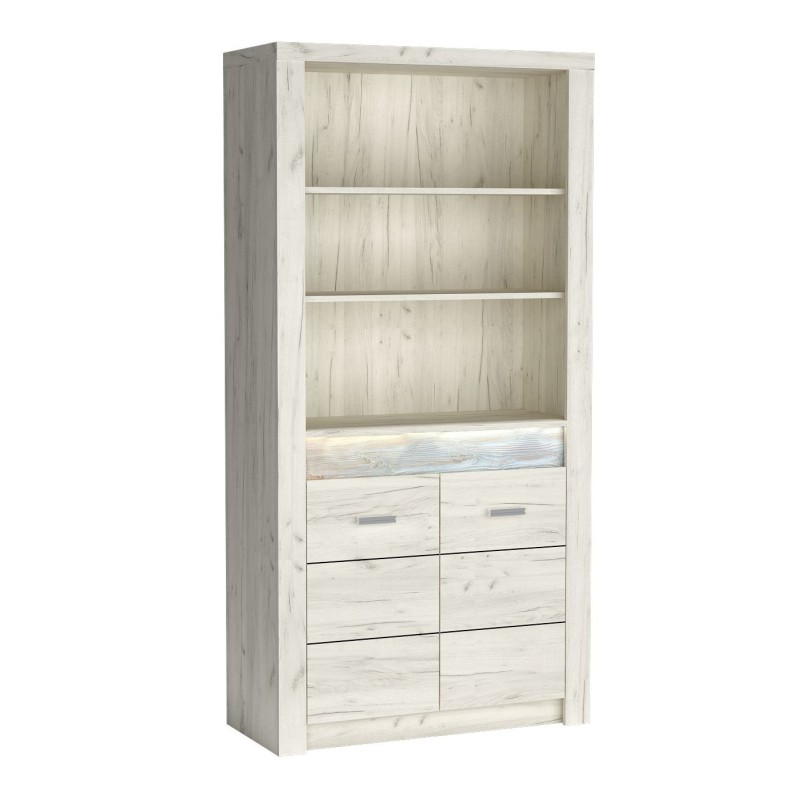 Knihovna POLIS - moderní knihovna s policemi a skříní