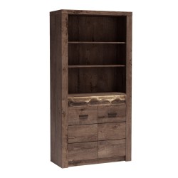 Knihovna POLIS - moderní knihovna s policemi a skříní