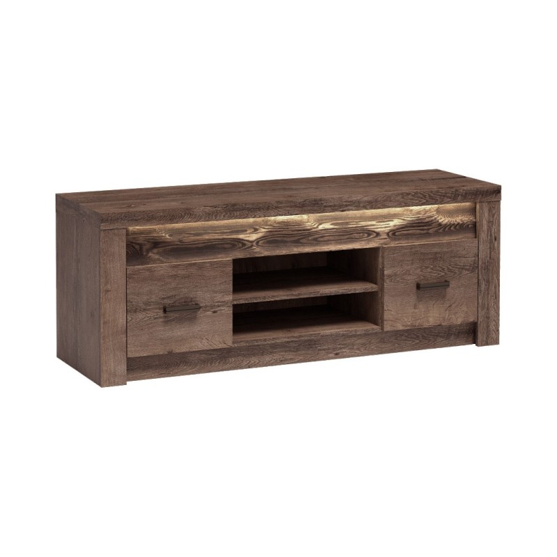 Moderní RTV skříňka POLIS - skříňka s LED osvětlením