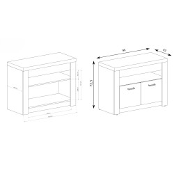 POLIS RTV skříňka - kompaktní nábytek pod televizor