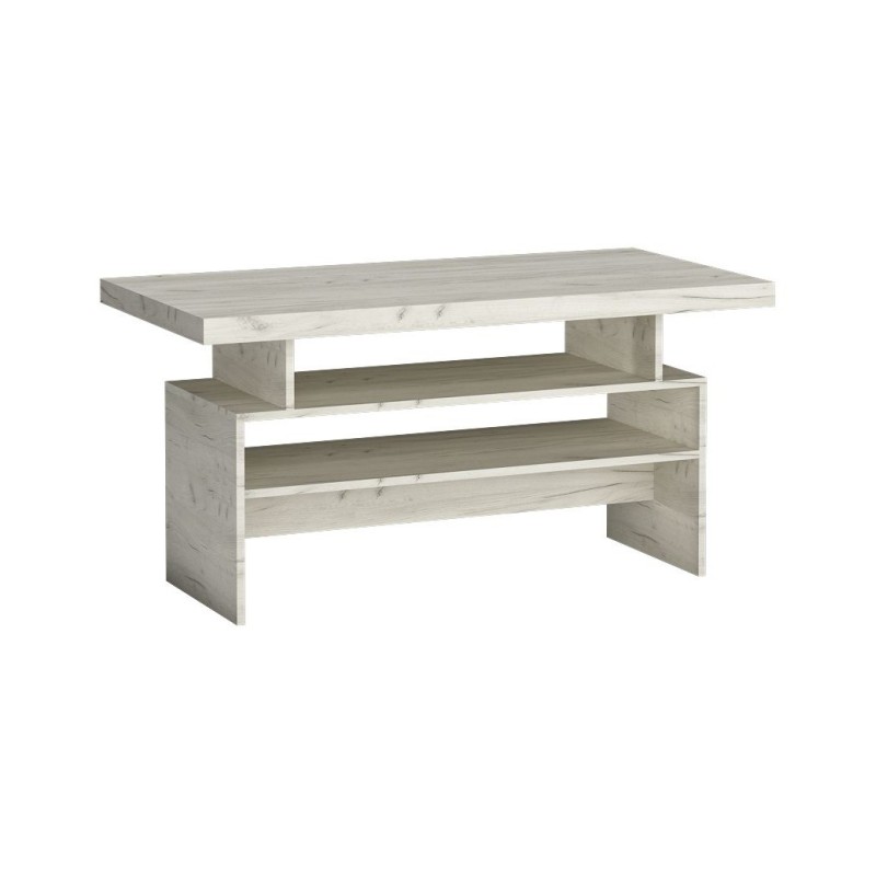 Lavice POLIS 120 × 60 cm - moderní konferenční stolek s policemi