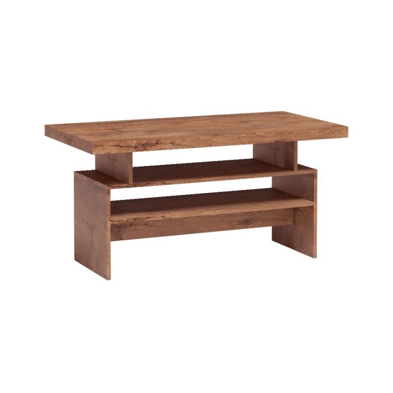 Lavice POLIS 120 × 60 cm - moderní konferenční stolek s policemi