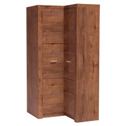 Rohová skříň POLIS - moderní rohová skříň s tyčí a policemi