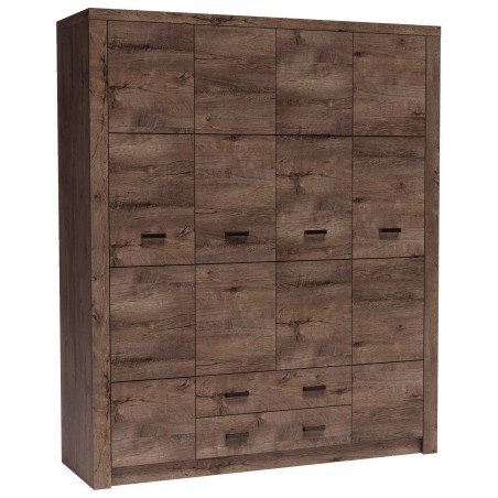 Šatní skříň POLIS - prostorná čtyřdveřová skříň do ložnice nebo šatny