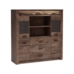 Příborník POLIS se zásuvkami a osvětlením