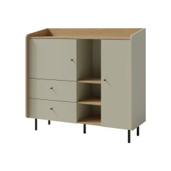 Komoda ALEX - moderní design, 2 barvy, velký objem
