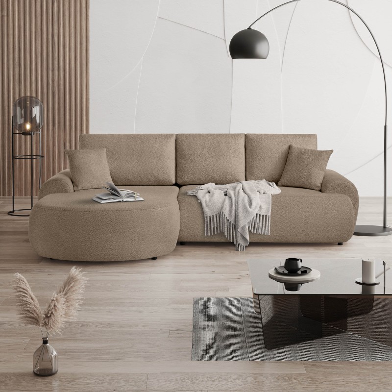 TEDDY BOUCLE salonní rohová pohovka | BeautySofa24.cz