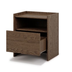 Noční stolek JUNI s 1 zásuvkou – moderní a praktický nábytek do ložnice