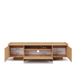 TV stolek JUNI se 3 dvířky