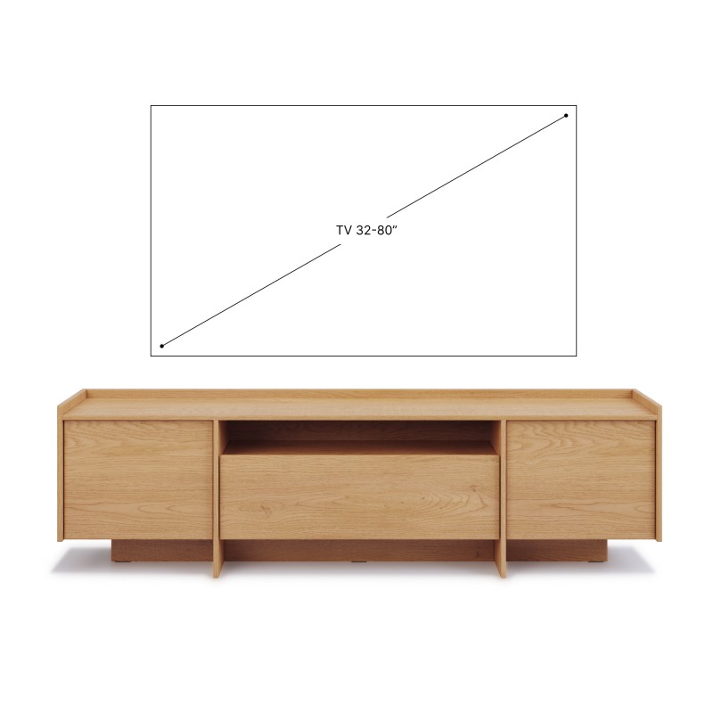 TV stolek JUNI se 3 dvířky