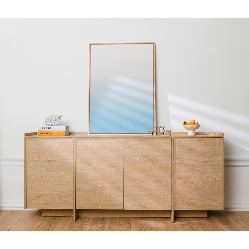 Komoda JUNI se 4 dveřmi | Dub Cremona / Baltic Storm