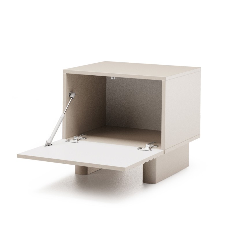 Noční stolek TORINO s 1 dveřmi | Kašmír