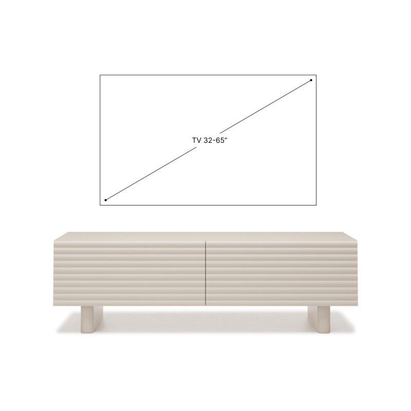 TV stolek TORINO se 2 dveřmi | Kašmír