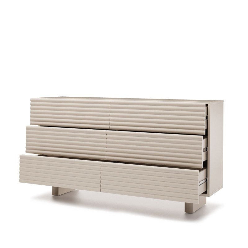 Komoda TORINO se 6 zásuvkami | Kašmír