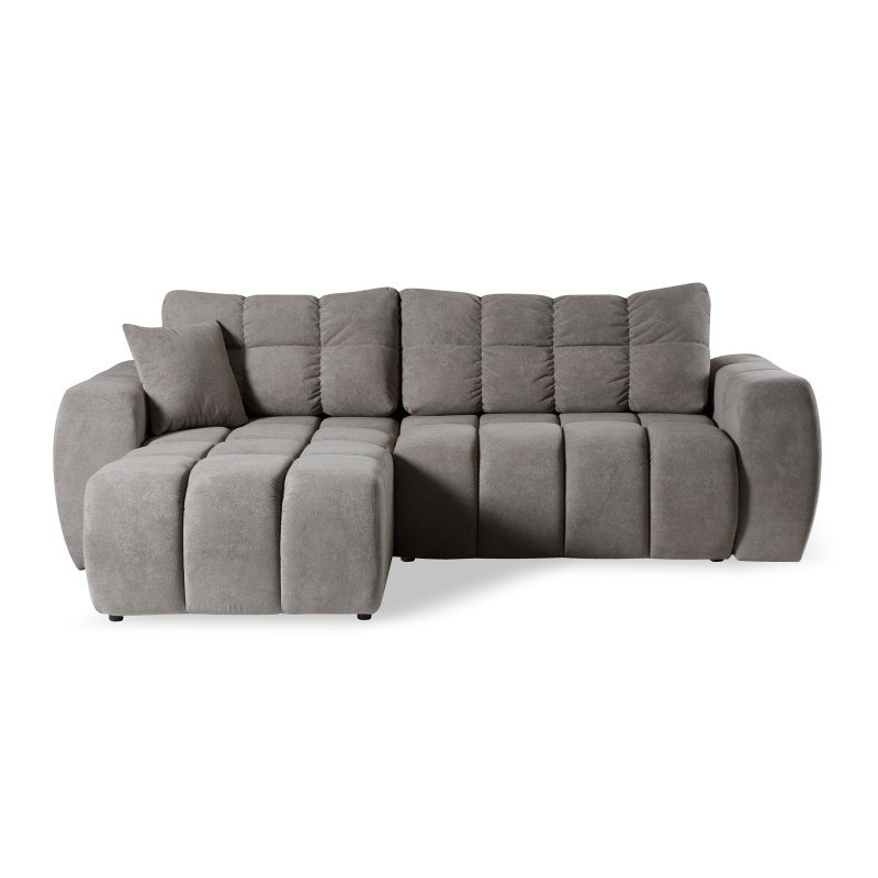 Rohová pohovka FERIO - pohovka s funkcí spaní a univerzálním otomanem