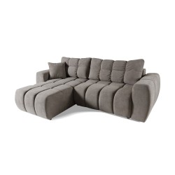 Rohová pohovka FERIO - pohovka s funkcí spaní a univerzálním otomanem