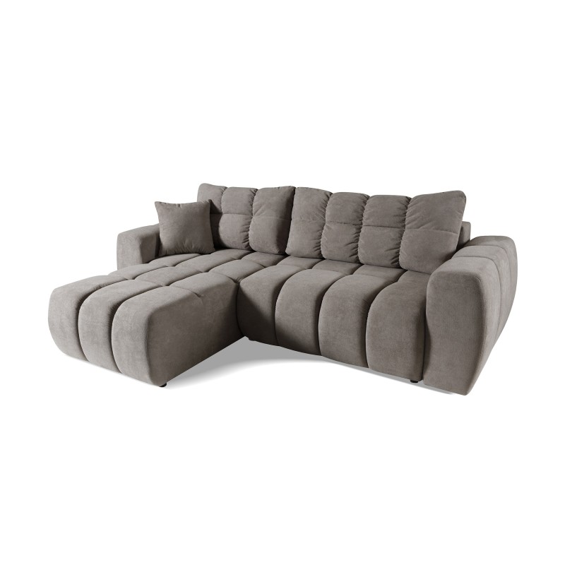 Rohová pohovka FERIO - pohovka s funkcí spaní a univerzálním otomanem