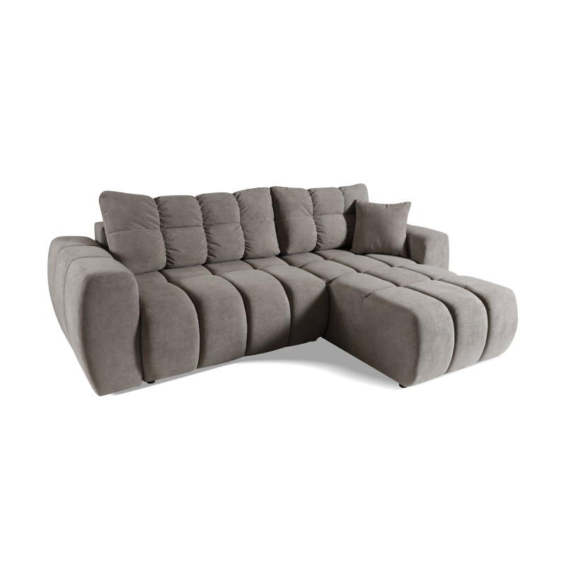 Rohová pohovka FERIO - pohovka s funkcí spaní a univerzálním otomanem