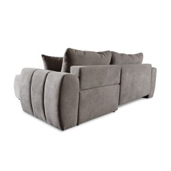 Rohová pohovka FERIO - pohovka s funkcí spaní a univerzálním otomanem