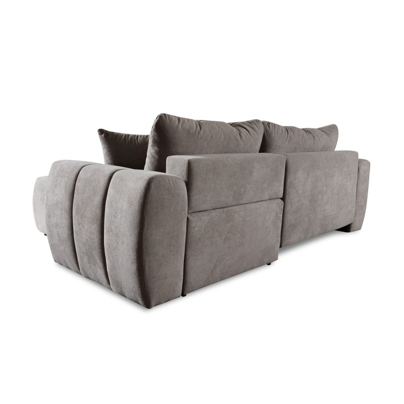 Rohová pohovka FERIO - pohovka s funkcí spaní a univerzálním otomanem