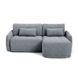 Rohová pohovka KAVI - pohovka s funkcí spaní a univerzálním otomanem