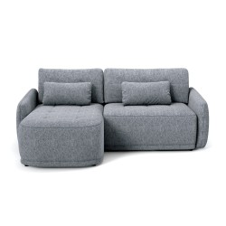 Rohová pohovka KAVI - pohovka s funkcí spaní a univerzálním otomanem