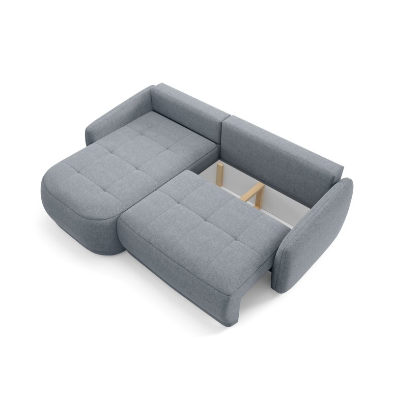 Rohová pohovka KAVI - pohovka s funkcí spaní a univerzálním otomanem