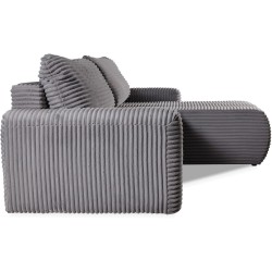 Rohová pohovka CAVO s funkcí spaní a úložným boxem - moderní design a pohodlí