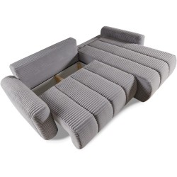 Rohová pohovka CAVO s funkcí spaní a úložným boxem - moderní design a pohodlí
