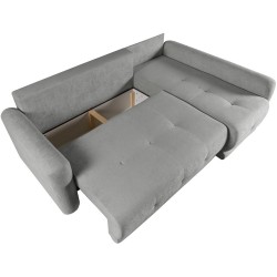 Rohová pohovka VERO s funkcí spaní a úložným boxem - moderní design a pohodlí