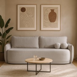 Třímístná pohovka PURO s funkcí spaní a úložným prostorem - elegance a pohodlí