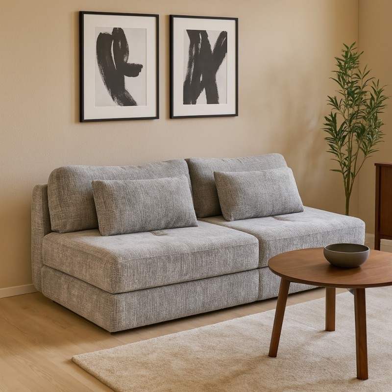 Třímístná pohovka RAVO s funkcí spaní a kontejnerem - elegantní a pohodlná