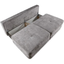 Třímístná pohovka RAVO s funkcí spaní a kontejnerem - elegantní a pohodlná