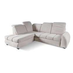 Rohová pohovka ONEL s funkcí spaní a nastavitelnými opěrkami hlavy - pohodlí a moderní design