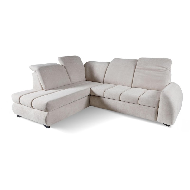 Rohová pohovka ONEL s funkcí spaní a nastavitelnými opěrkami hlavy - pohodlí a moderní design