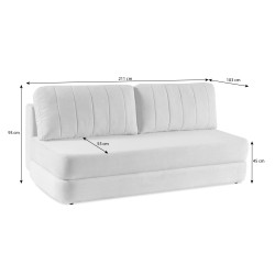 ORIN 3místná pohovka s funkcí spaní - moderní plyšová