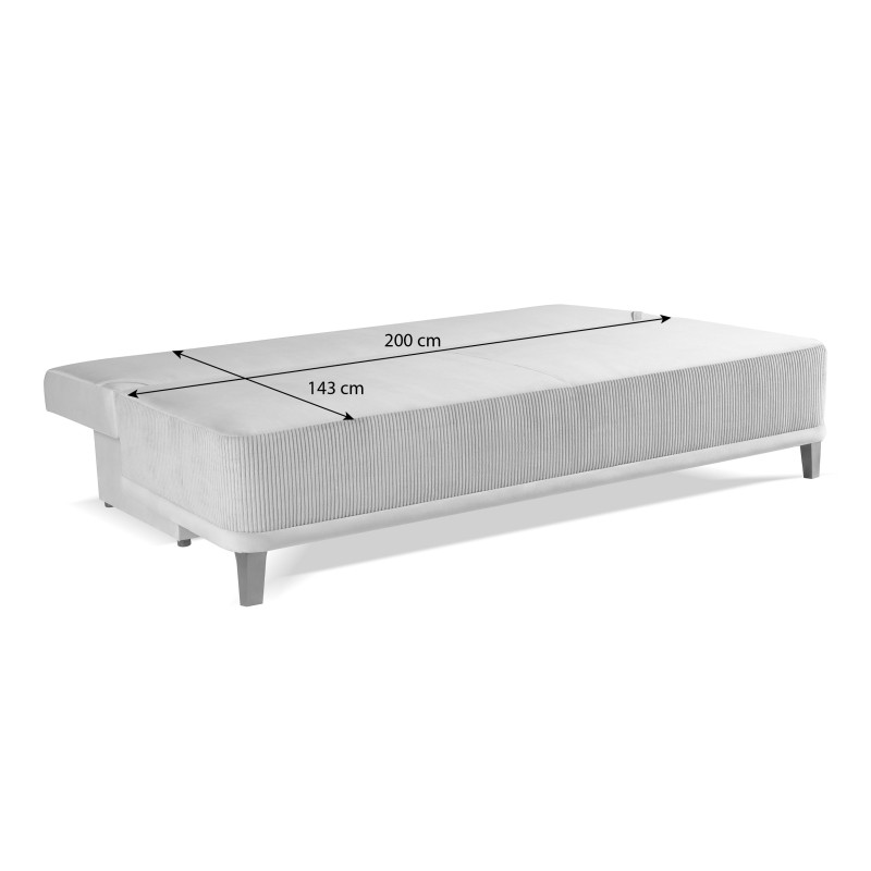 Třímístná pohovka RISO s funkcí spaní a úložným prostorem