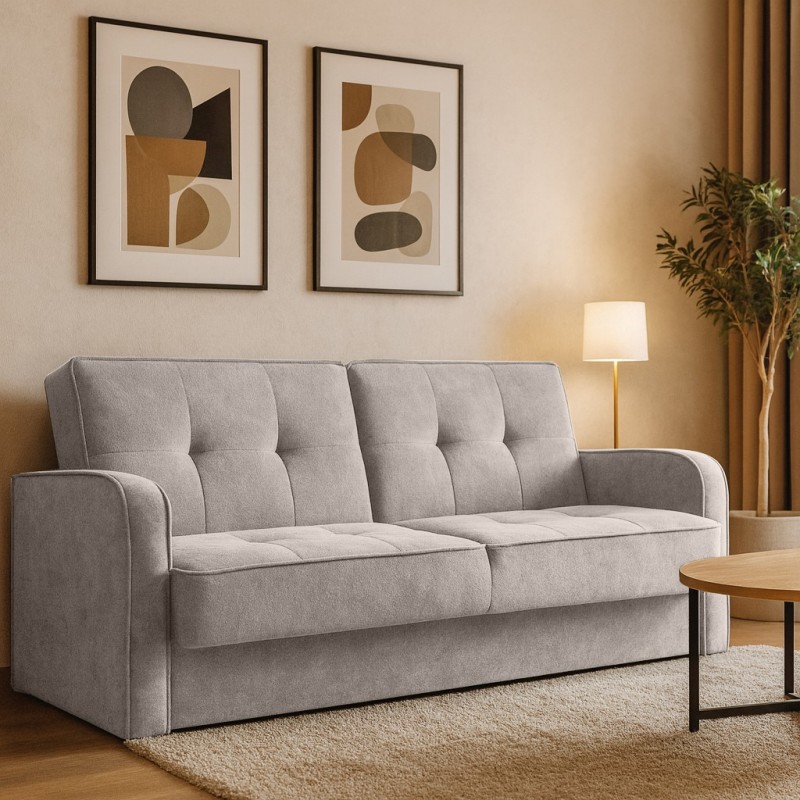 Třímístná pohovka PAVO s funkcí spaní a kontejnerem