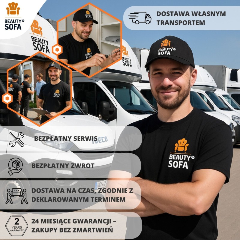 Třímístná pohovka PAVO s funkcí spaní a kontejnerem